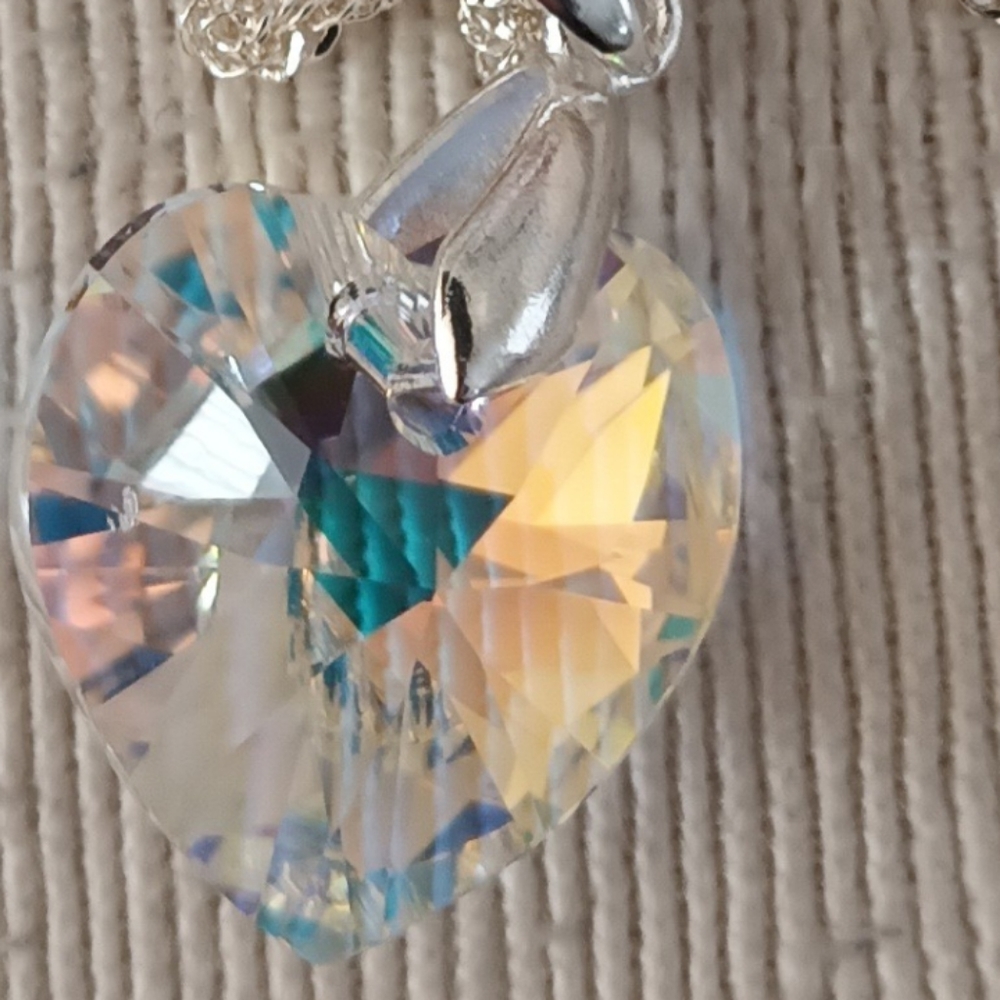 🎓Crystal Borealis Heart Necklace